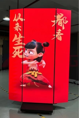 P2.5 LED Poster Display 3 Fold Poster Led Dispaly Doble side display Floor Stand LED Poster