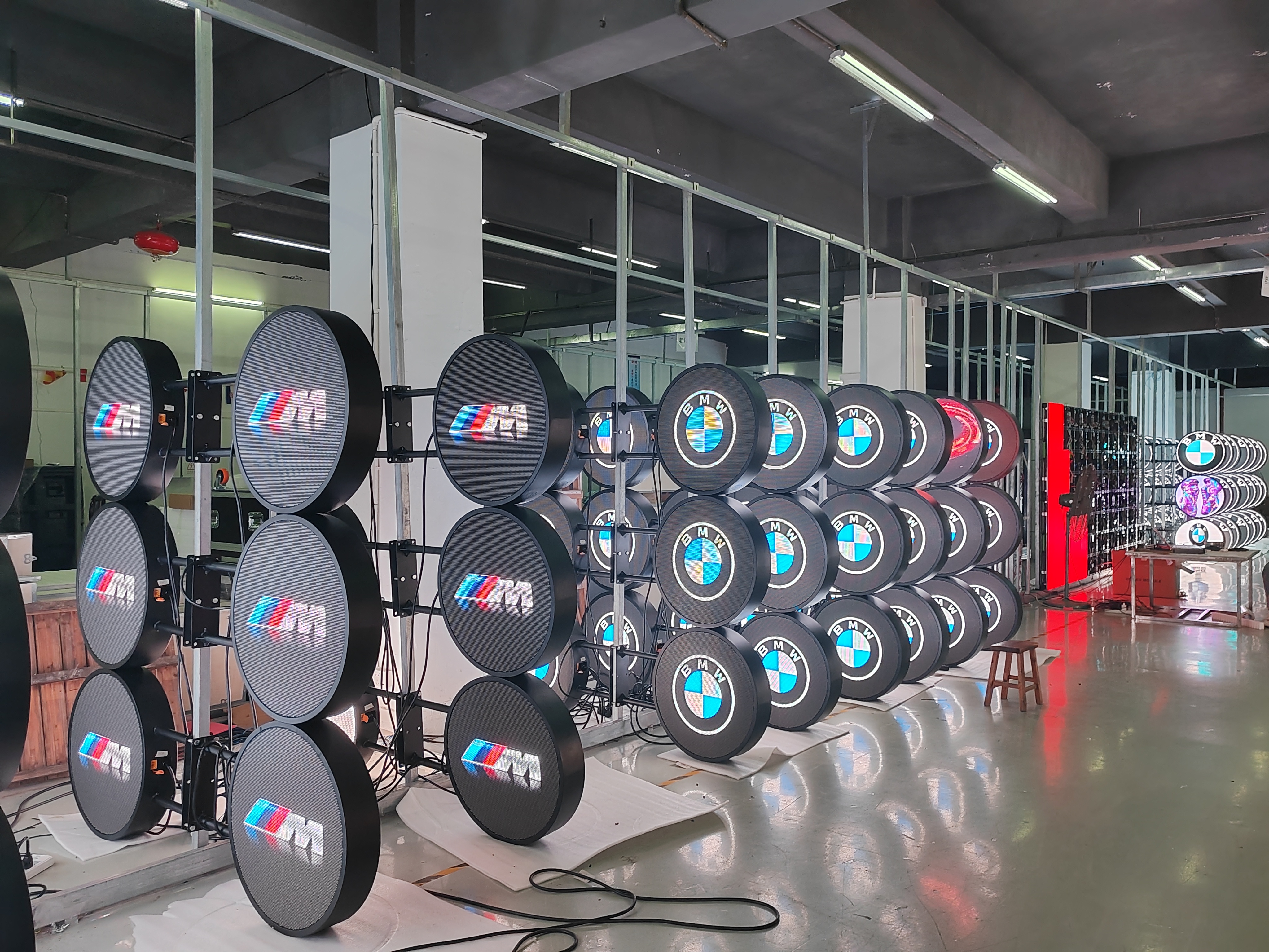 double sided LED display, for Germany,circular led dispaly LED round led display