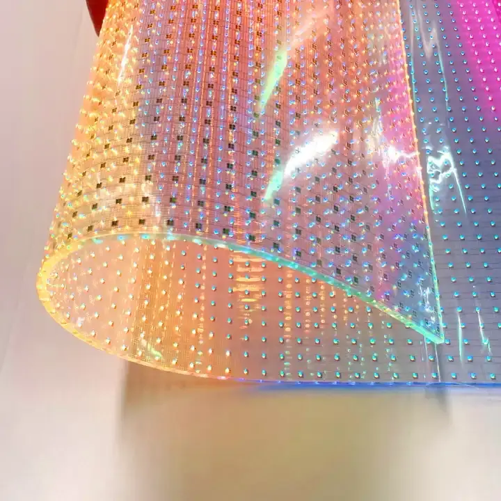 Transparent Led Film Display on Window Flexible Transparent Video Wall