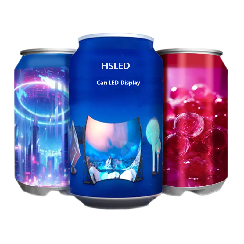  Creative Cans Led Display Screen bottle shape LED display