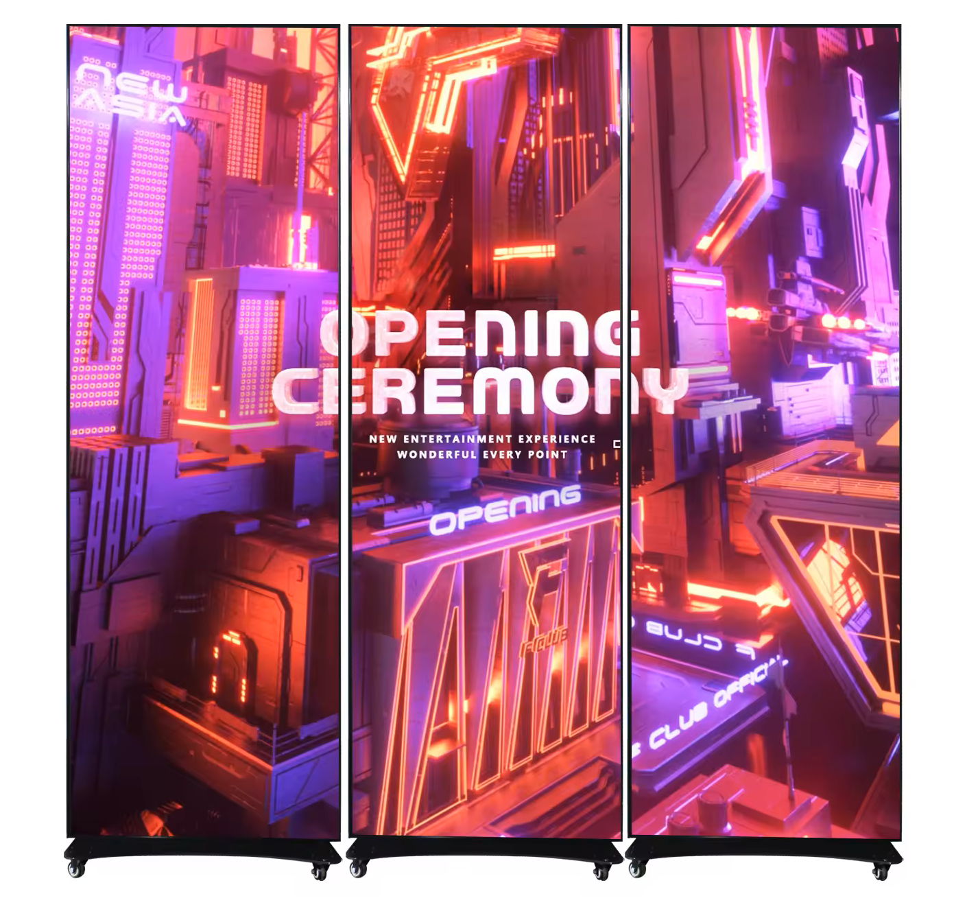 P1.53 Led Poster Screen 640x1920mm Standing Led Display