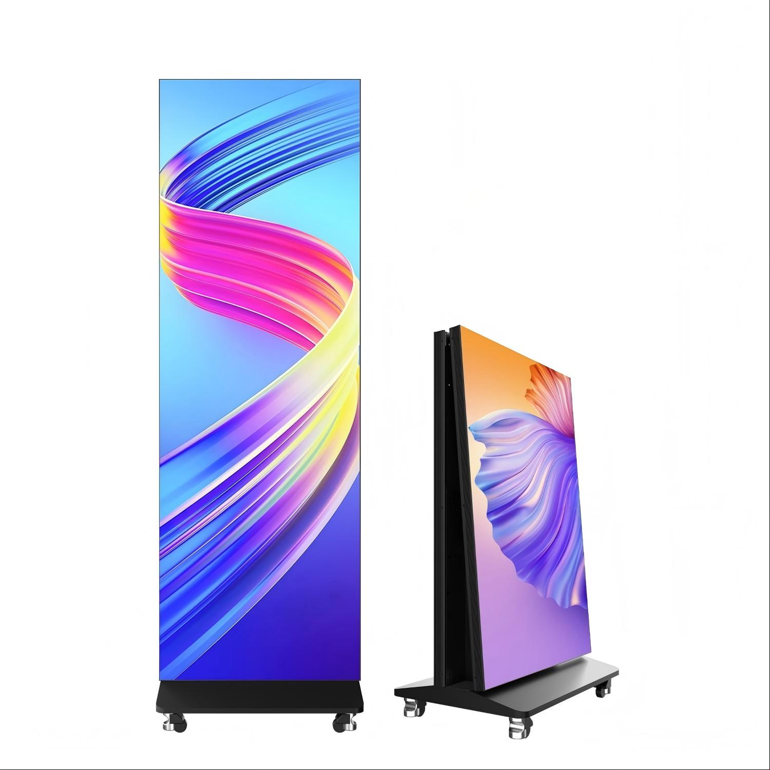 P1.86 Foldable LED poster screen LED Poster Display