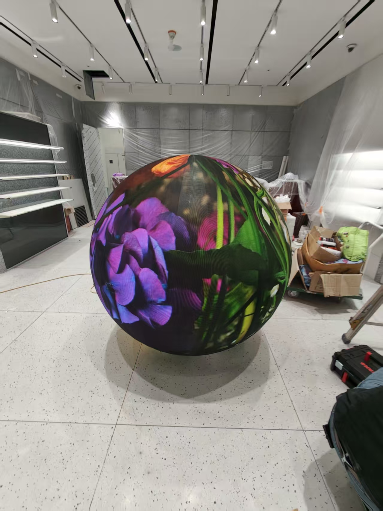 Custom P2.5 Spherical LED Screen for South Korea Airport Project