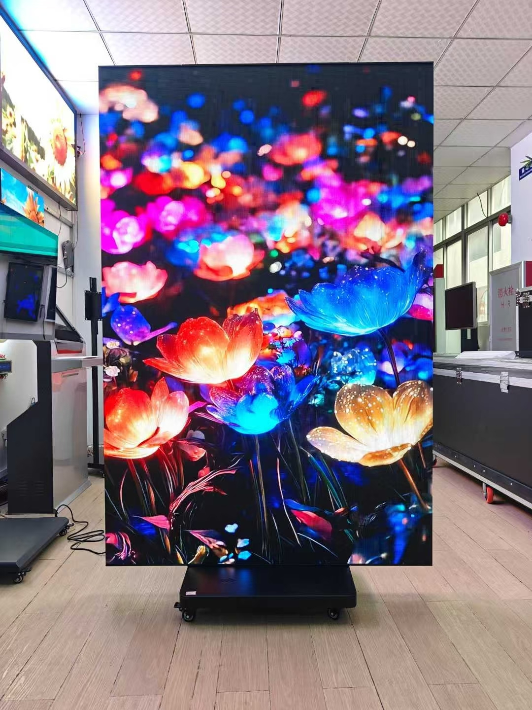 P1.8 Tri Fold Poster Led display Foldable led Screen Double Sided led dispaly