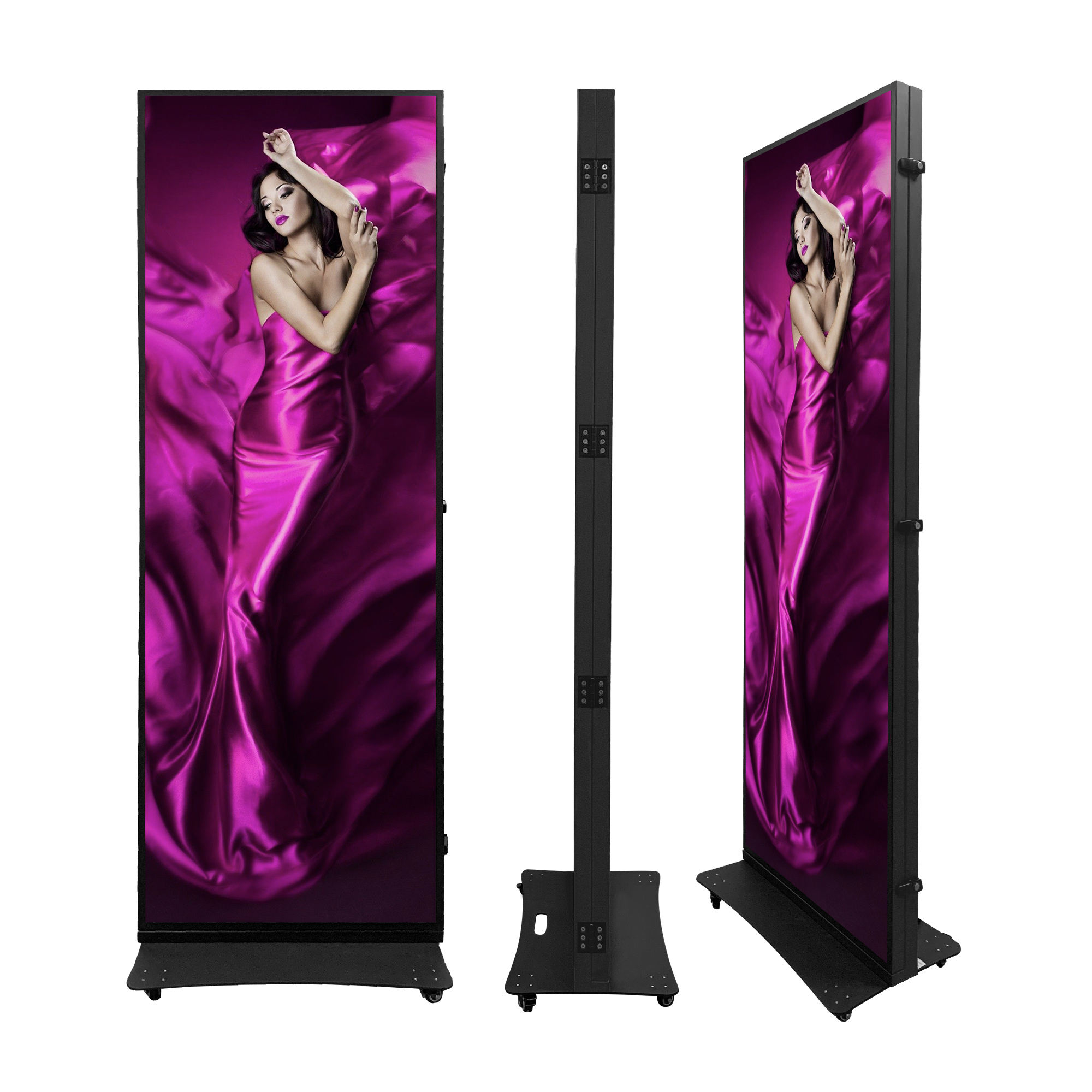 P2 Tri Fold Poster Led display Foldable led Screen Double Sided led dispaly