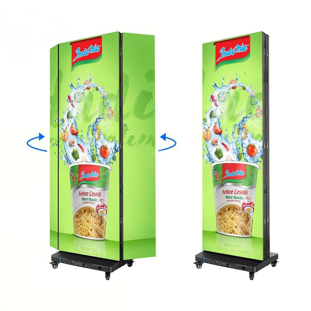 P2.5 Tri Fold Poster Led display Foldable led Screen Double Sided led dispaly