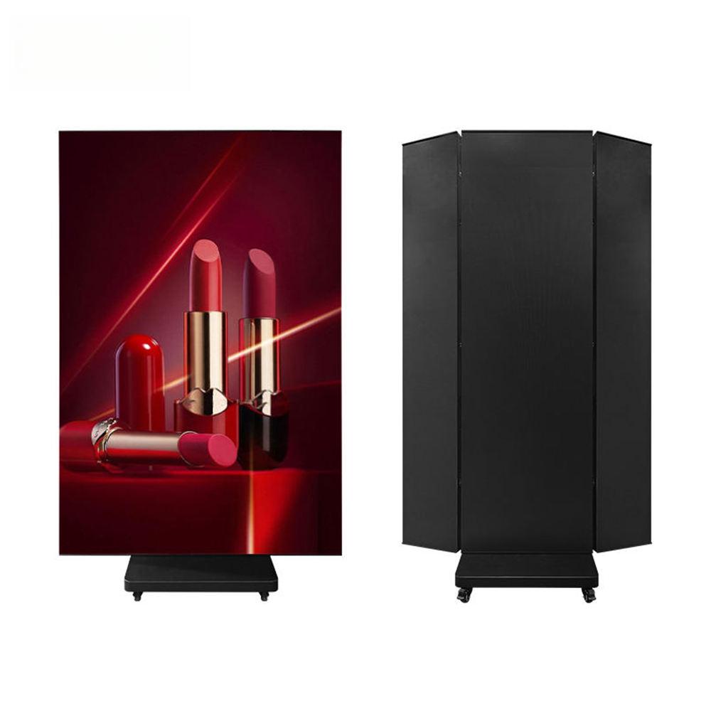 P2 Tri Fold Poster Led display Foldable led Screen Double Sided led dispaly