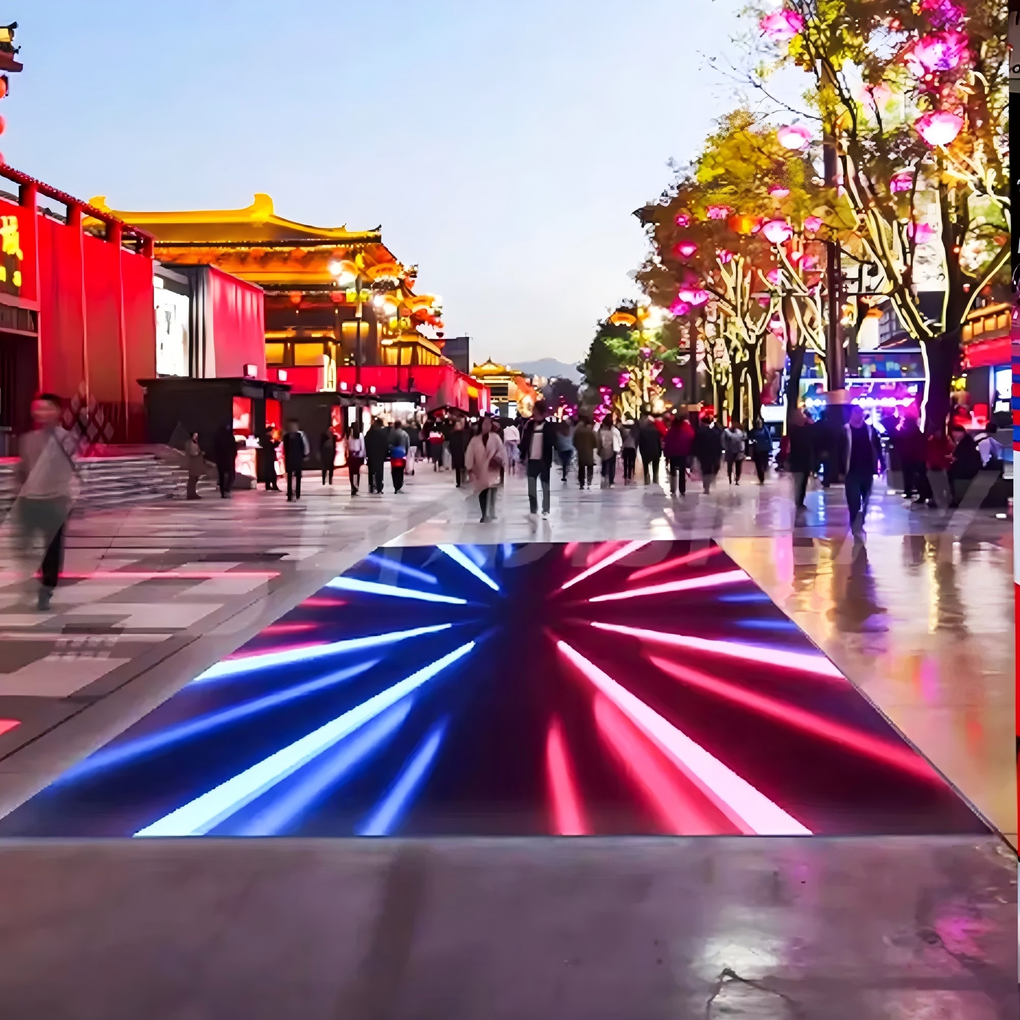 P4.81 LED floor tile display screen
