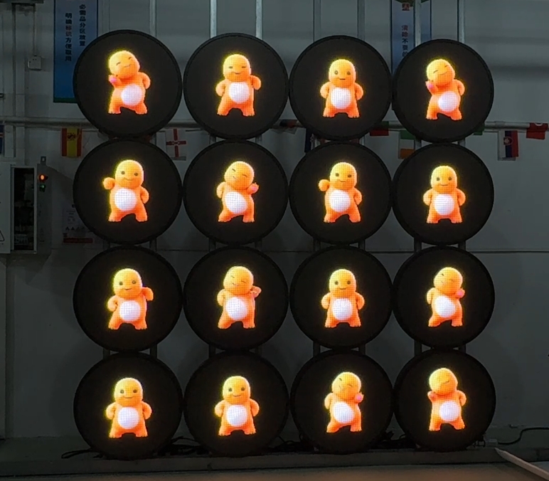 Borderless 600mm Diameter LED Circle Screen for Store Branding