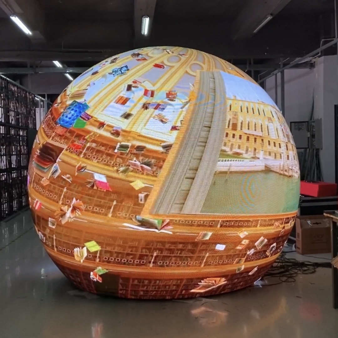 Customized LED Spherical Ball Light Screen LED Video Sphere Screen Display