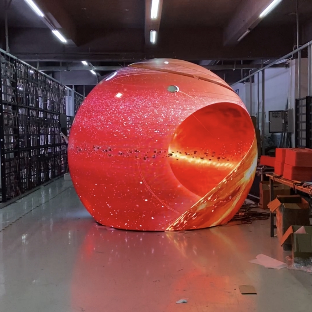 Customized LED Spherical Ball Light Screen LED Video Sphere Screen Display