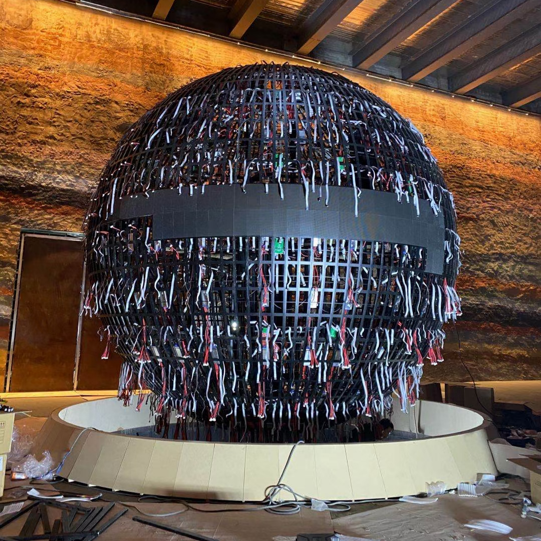 Customized LED Spherical Ball Light Screen LED Video Sphere Screen Display