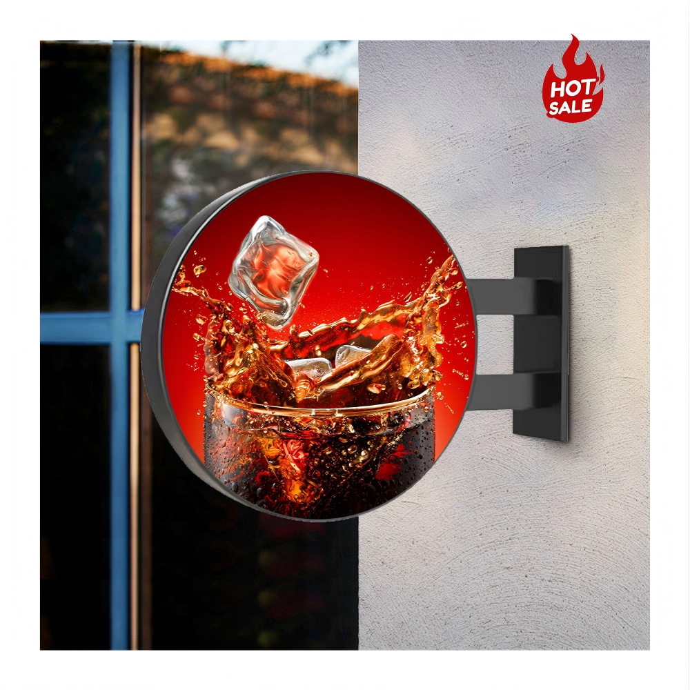 Waterproof outdoor Round LED Display |Creative Circular LED Sign for Café