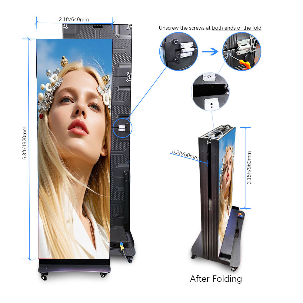 Foldable LED Poster Display