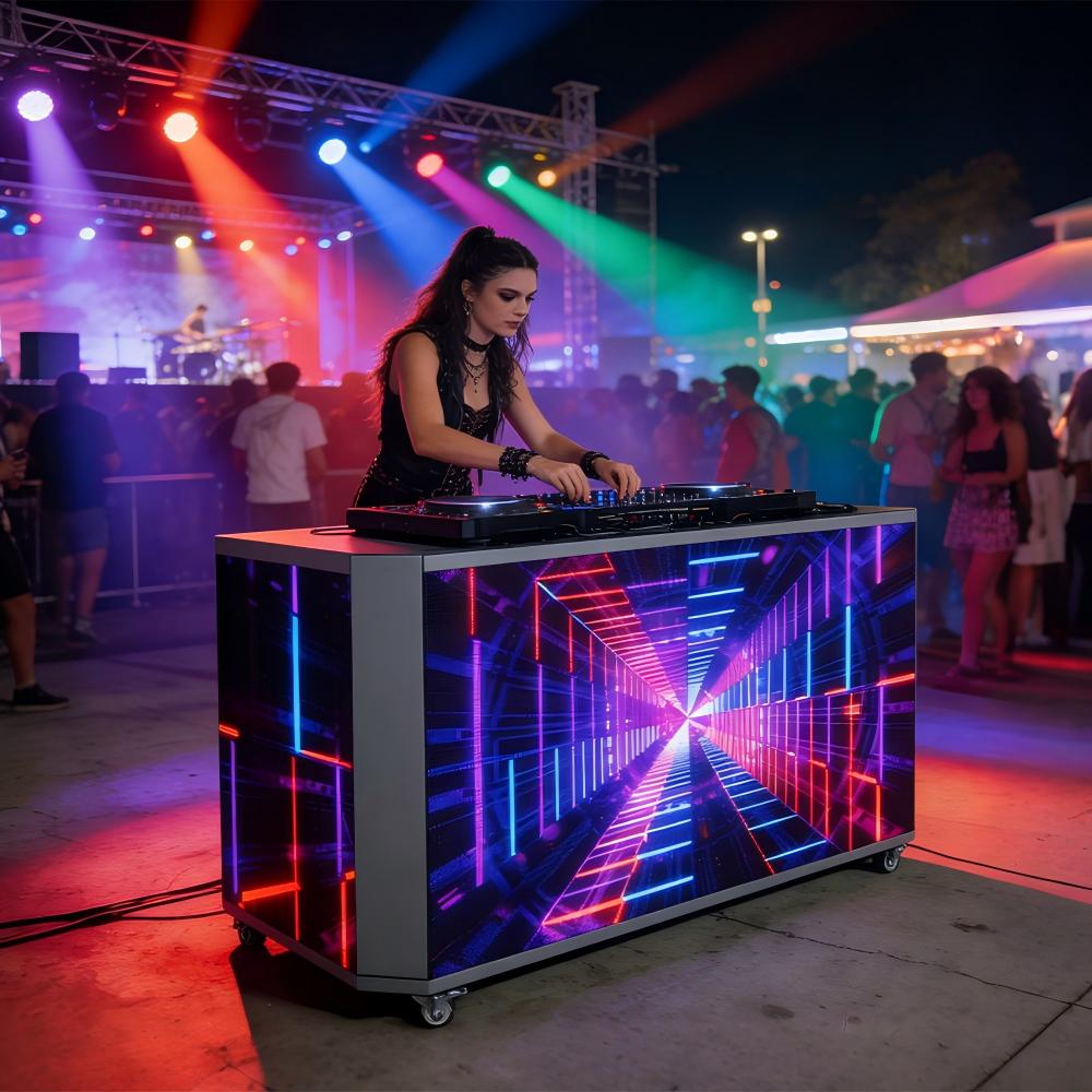 Six Folding Led Display Screen/DJ Booth LED Screen