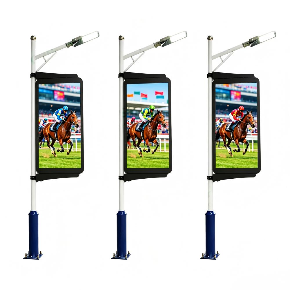 Outdoor Street Light Pole LED Display