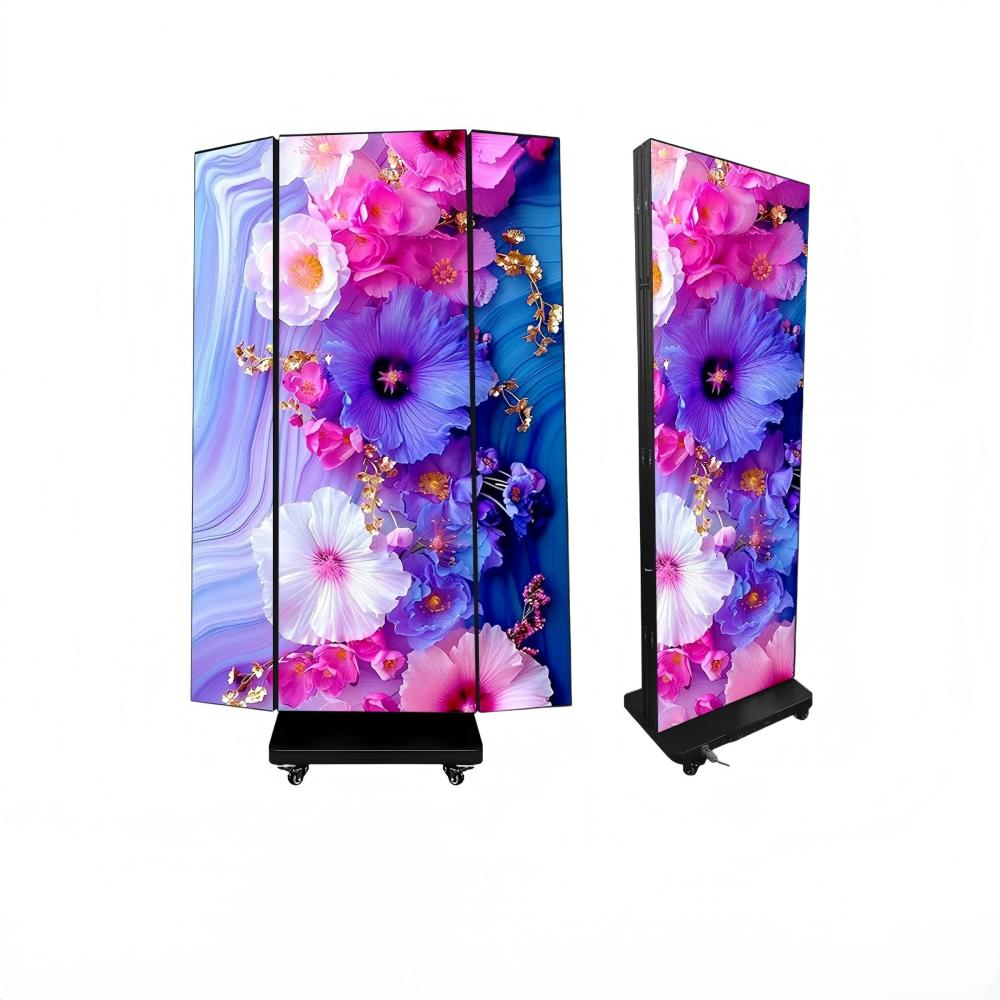 Tri-fold LED Poster Display
