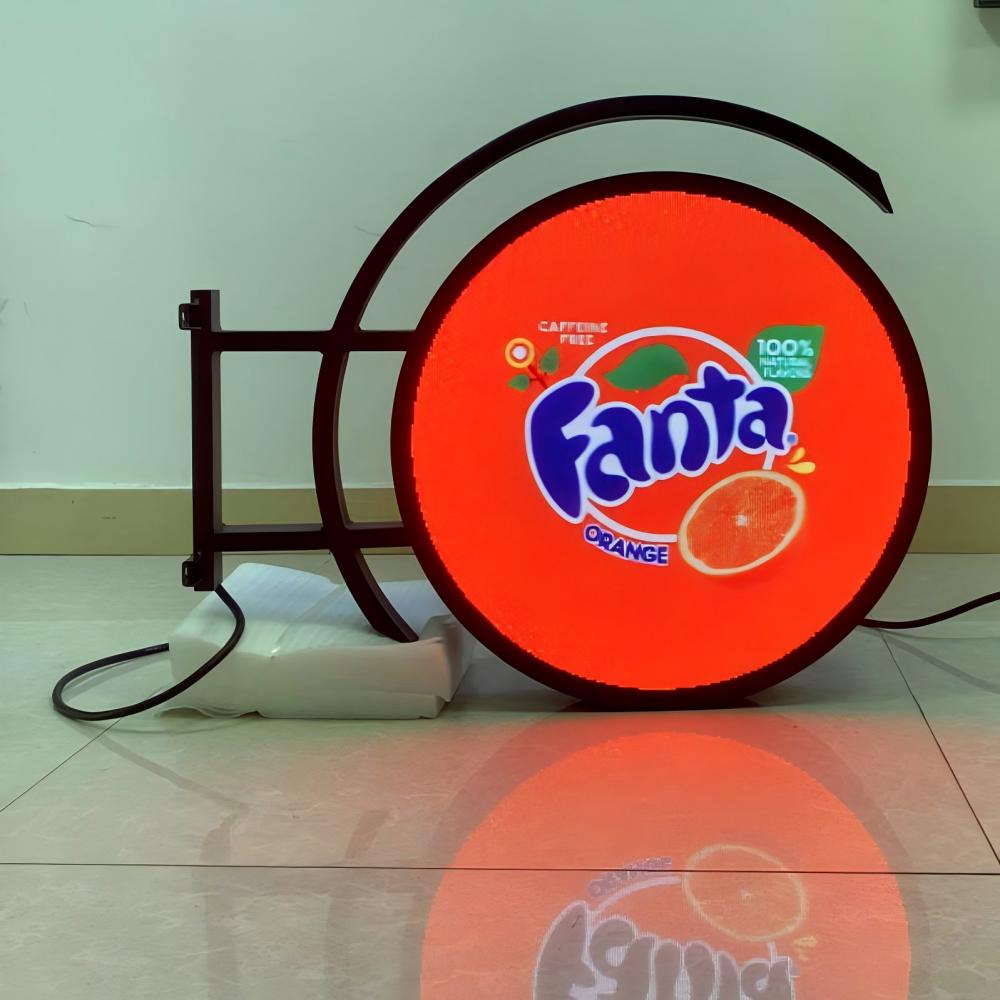 Double sided round logo led sign display |Circle LED Sign